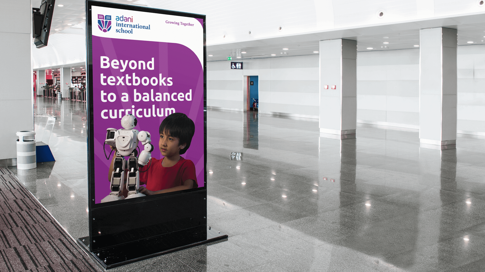 10. Education – Adani International School – hoarding